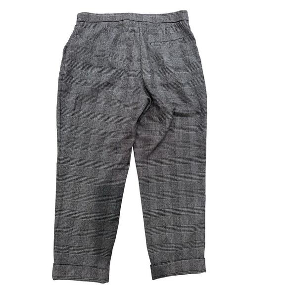 Zara Woman's Medium Gray Plaid High Rise Office Academia Work Dress Pants - Picture 2 of 5
